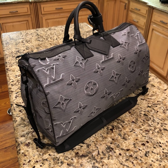 lv Reversible Keepall Bandouliere Monogram 3D 50 - Picture 2 of 3
